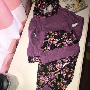 12-18 month floral jogger outfit